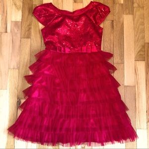 Beautiful Girls Jona Michelle Sequin Red Dress